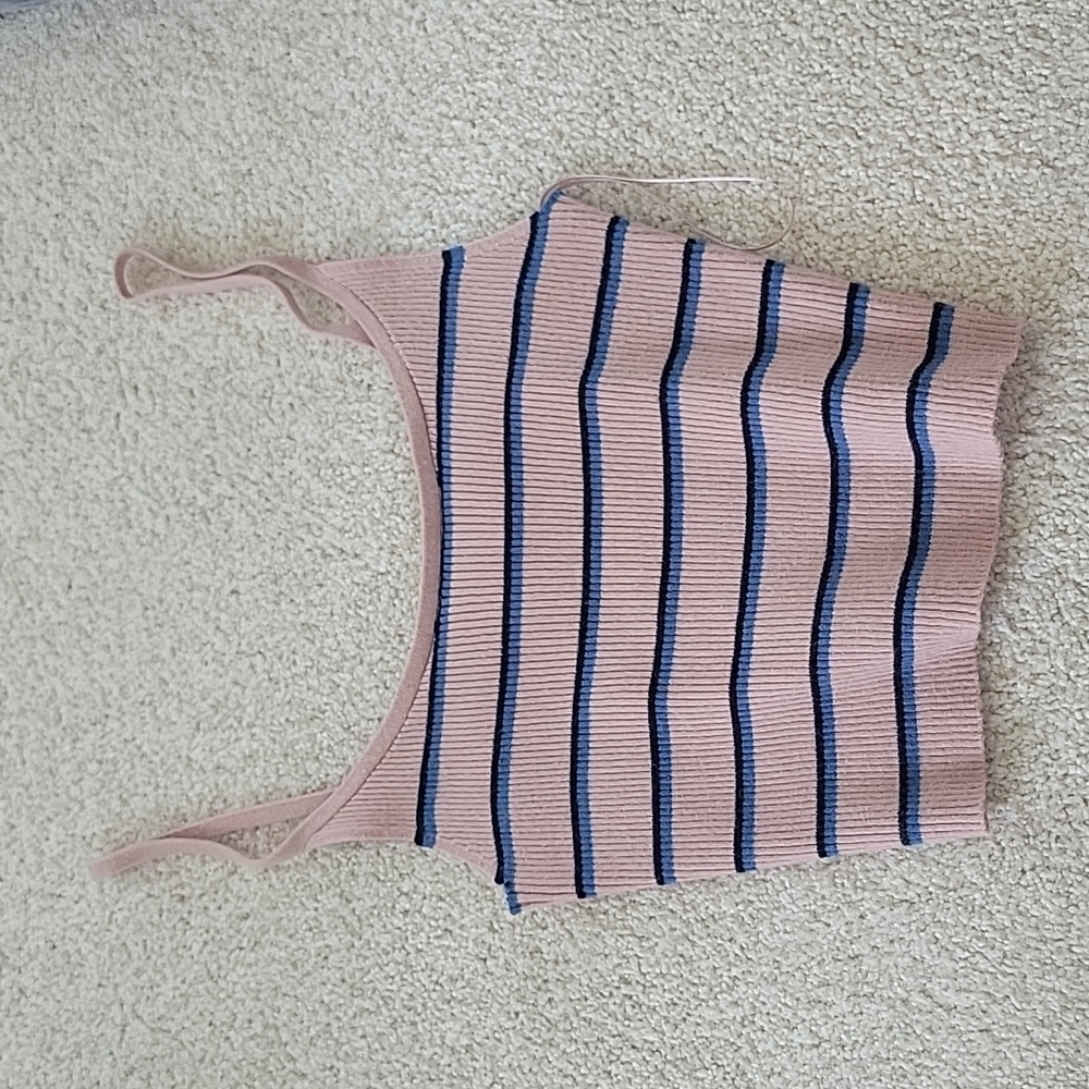 LA Hearts Sweater Ribbed Crop Tank Top M